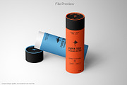 Slim Paper Tube Packaging Mockup Set, a Packaging Mockup by Sheikhadesign (Thumbnail 6 of 11)