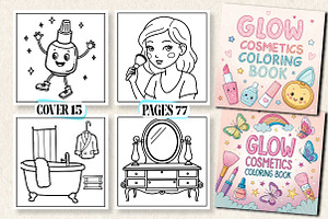 Glow Cosmetics Coloring Book, a Photo by Wow Magic