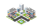 Isometric Traffic transport city, a Transportation Illustration by AlexZeL (Thumbnail 1 of 3)