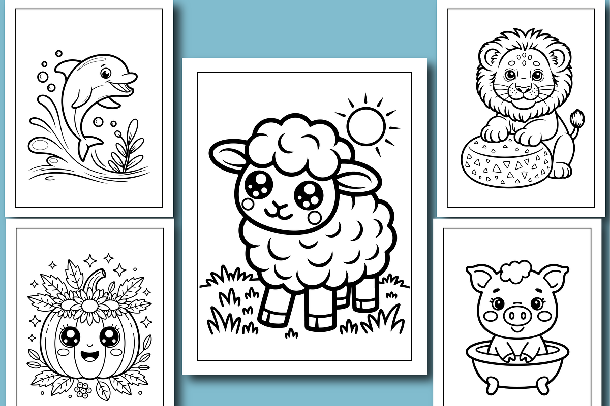 Adorable Simple Art Coloring Book, an Animal Illustration by Design Home (Photo 5 of 6)
