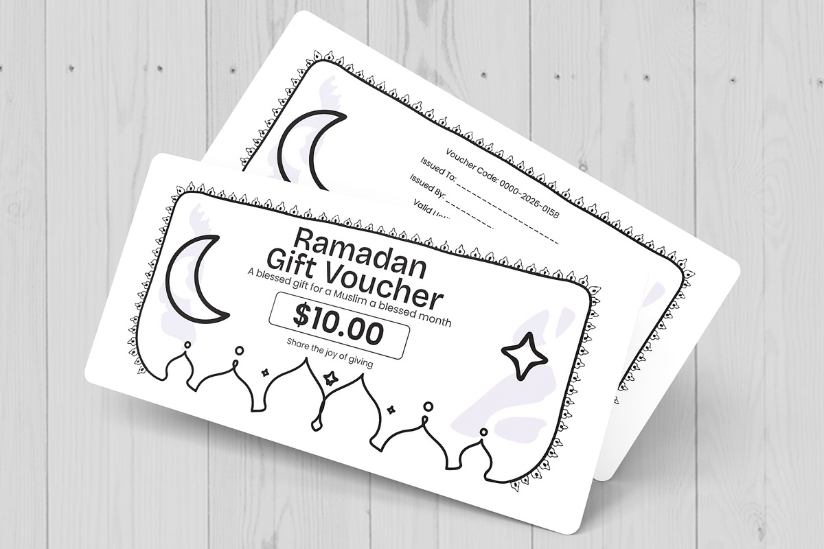 Ramadan Restaurant Gift Voucher, a Card Template by MightyDesign (Photo 2 of 6)