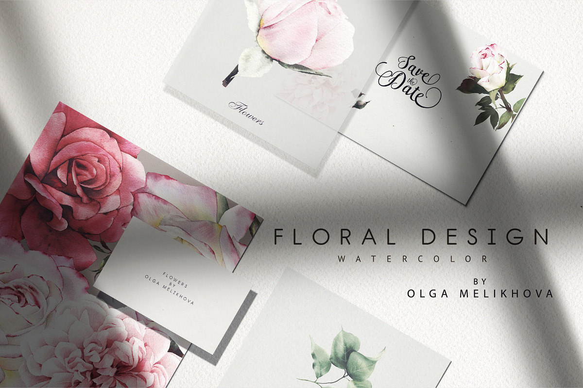 Roses set, a Decorative Illustration by ollalya (Photo 3 of 4)