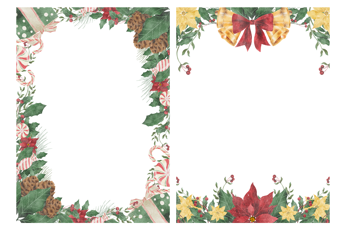 Watercolor Christmas Clipart, a Decorative Illustration by ArtbyHien (Photo 6 of 8)