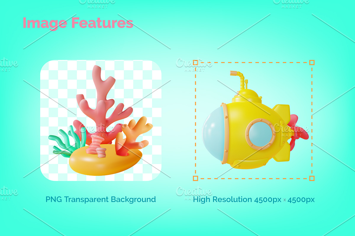 Underwater World and Diving Concept, an Object Graphic by 35lab (Photo 3 of 7)