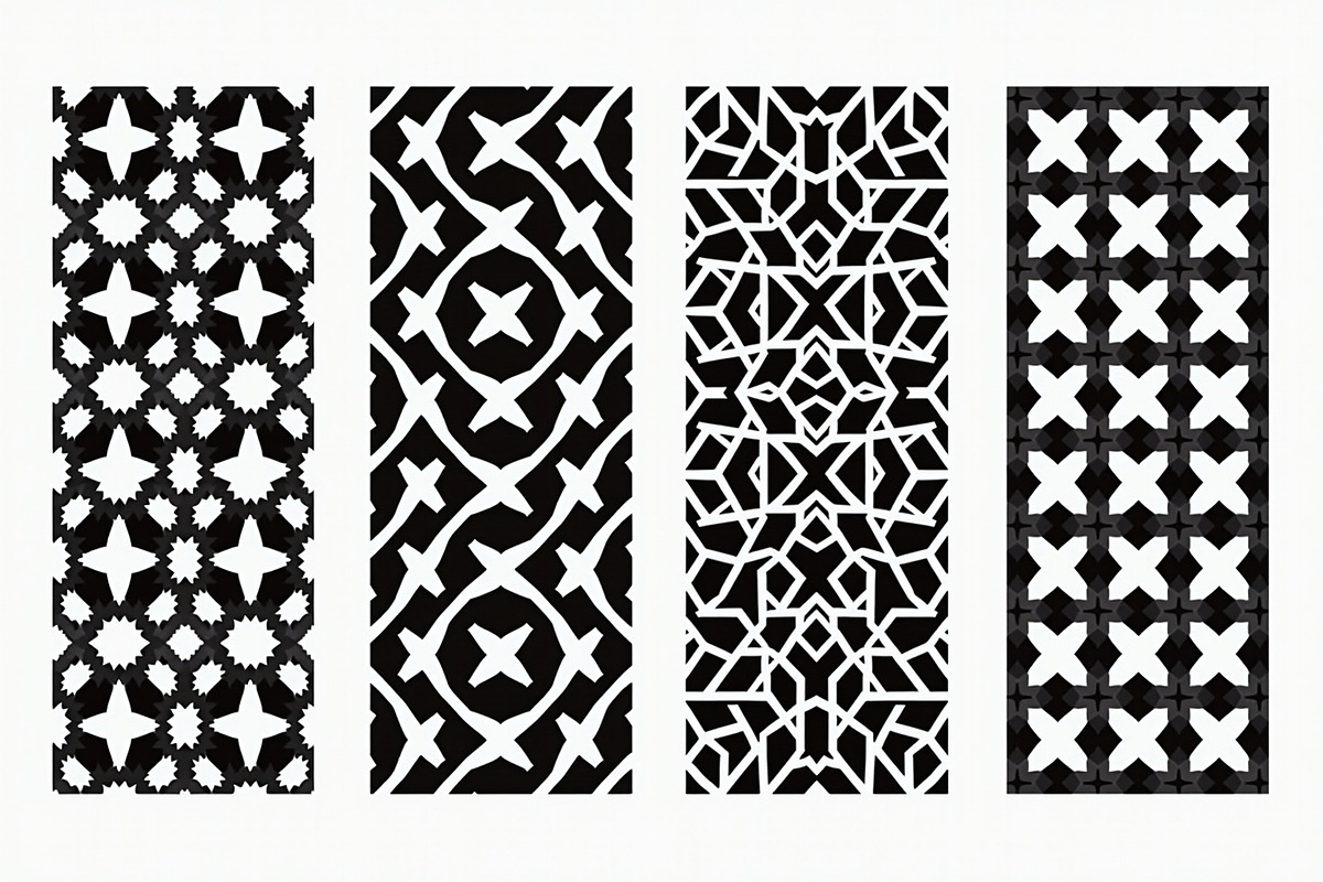Modern Maze Style Laser Cut Patterns, an Illustration by jahid234 (Photo 7 of 9)