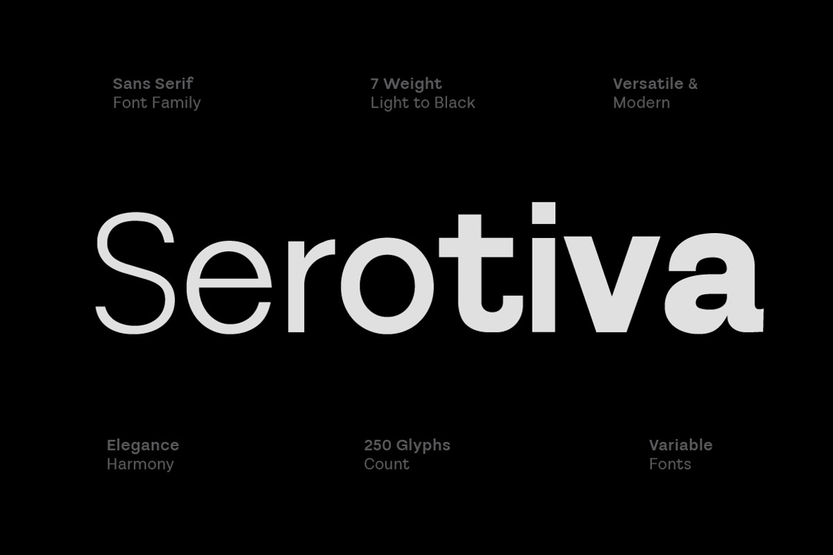 Serotiva Sans Serif, a Sans Serif Font by Yukita Creative (Photo 1 of 12)