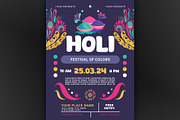 Beautiful Holi flyer template, a Flyer Template by kamalrawat_gd (Thumbnail 1 of 2)