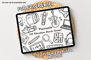 100 Education Procreate Stamps, a Brush Add-On by Painter Creative Books (Thumbnail 1 of 9)