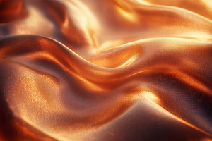 Rich, flowing golden silk fabric with subtle texture and reflections., a Background Photo by ImageMir