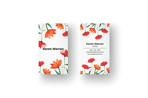 Elegant Floral Business Card v2.2, a Business Card Template by RCDesigns