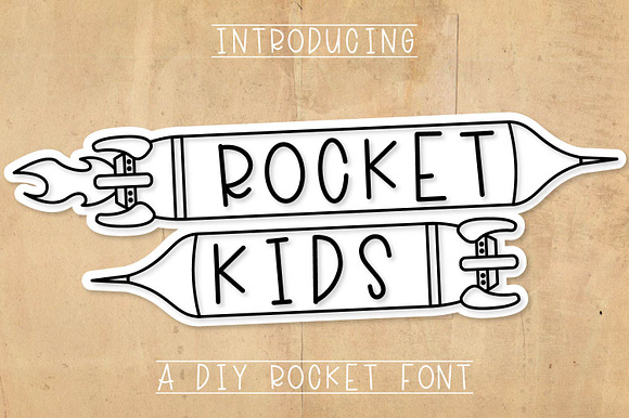 Rocket Kids - A DIY Rocket Font preview 7