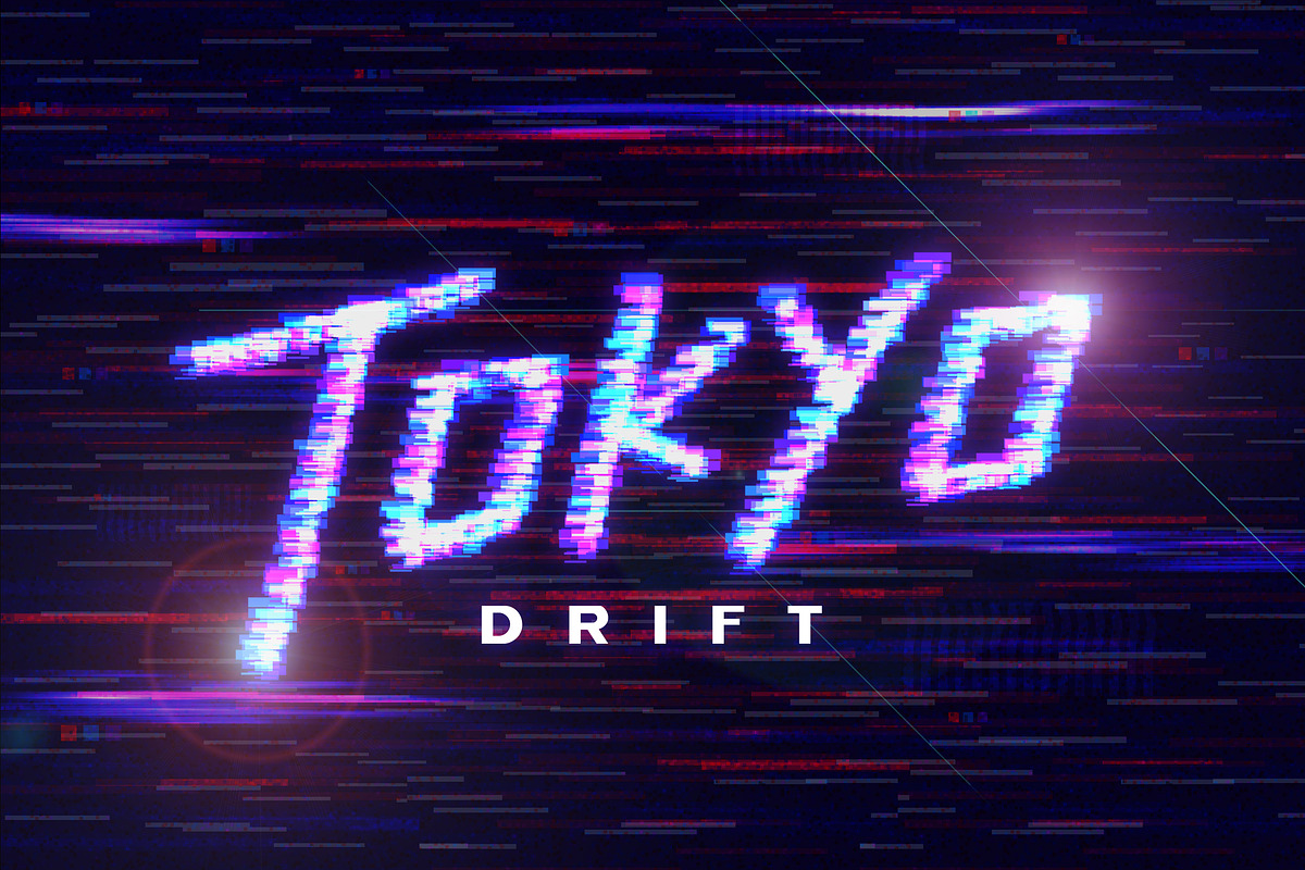 Procreate Glitch Lettering Brushes, a Brush Add-On by Nurmiftah (Photo 6 of 6)