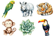 Cute Boho Baby Safari Animals, an Illustration by CitraGraphics (Thumbnail 4 of 5)