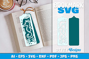 Sea Animals Bookmark Paper Cut, an Animal Illustration by OTVEY DESIGN (Thumbnail 8 of 13)
