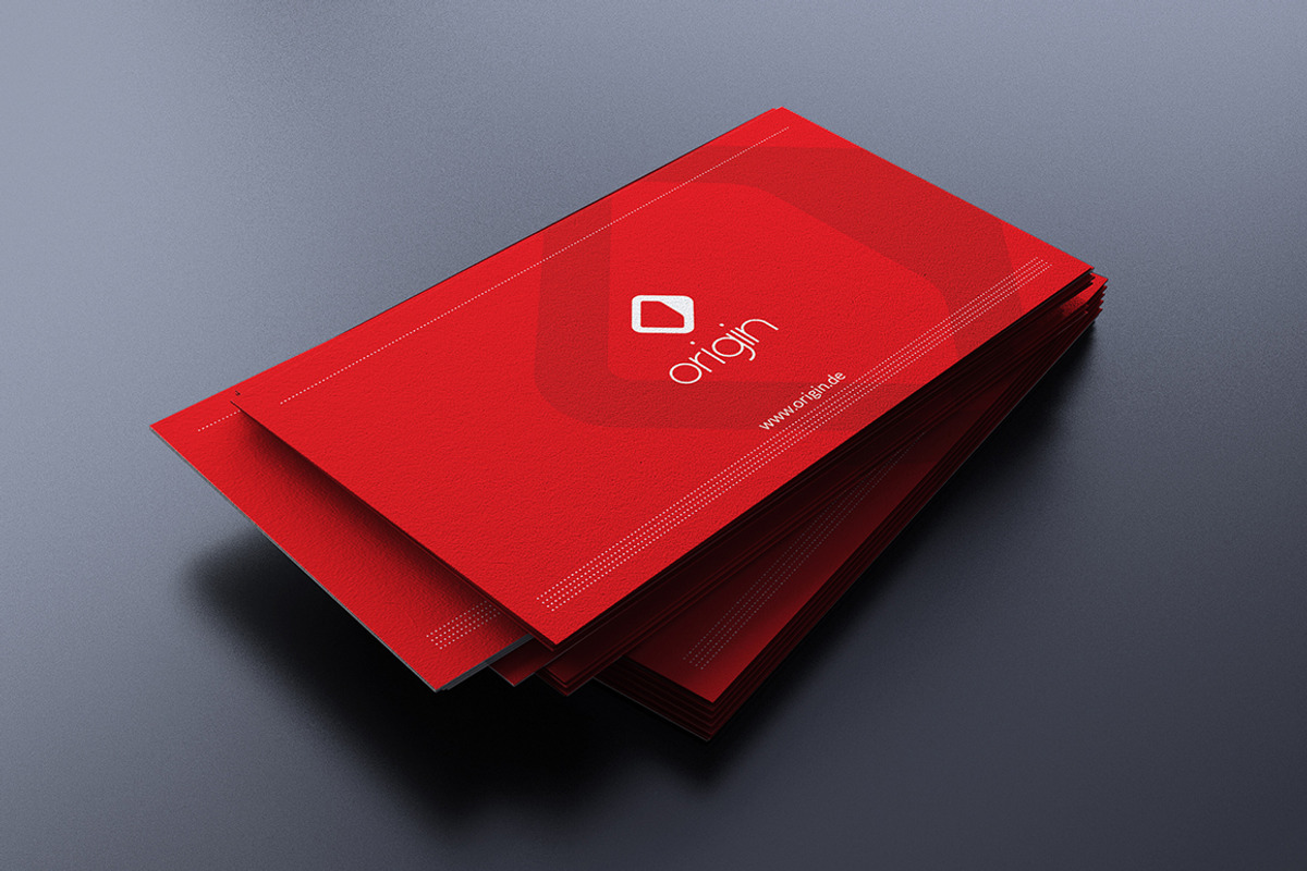 Modern Red Business Card, a Business Card Template by Marvel (Photo 4 of 4)