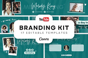 YouTube Channel Branding Kit | Canva, a Social Media Template by OniriqveDesigns (Thumbnail 1 of 10)