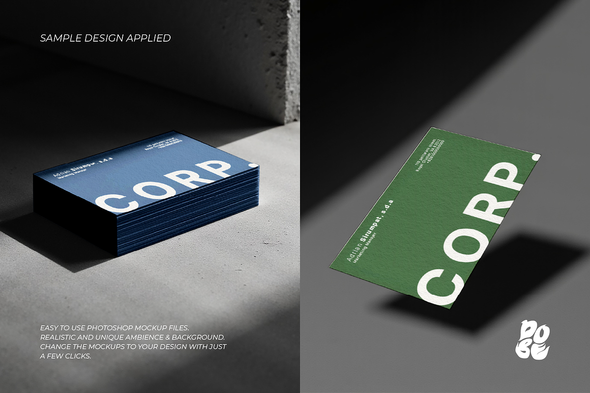 Card Shadow Mockup Set - Vol 1, a Product Mockup by DOBE Studio (Photo 6 of 6)