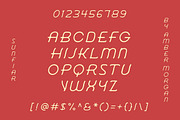 Sunfair | Slanted Sans Serif Font, a Handwritten Font by Amber Morgan (Thumbnail 2 of 6)