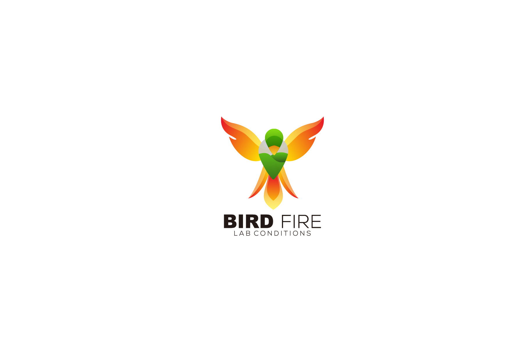 bird fire logo gradient colorful, a Branding & Logo Template by OmerStudio