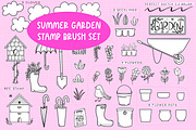 Summer Garden Stamp Brush Set, a Brush Add-On by Sometimes Crafter Studio (Thumbnail 1 of 5)