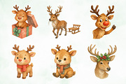 Cute Christmas Reindeer Sublimation, an Illustration by Creative Art (Thumbnail 7 of 9)