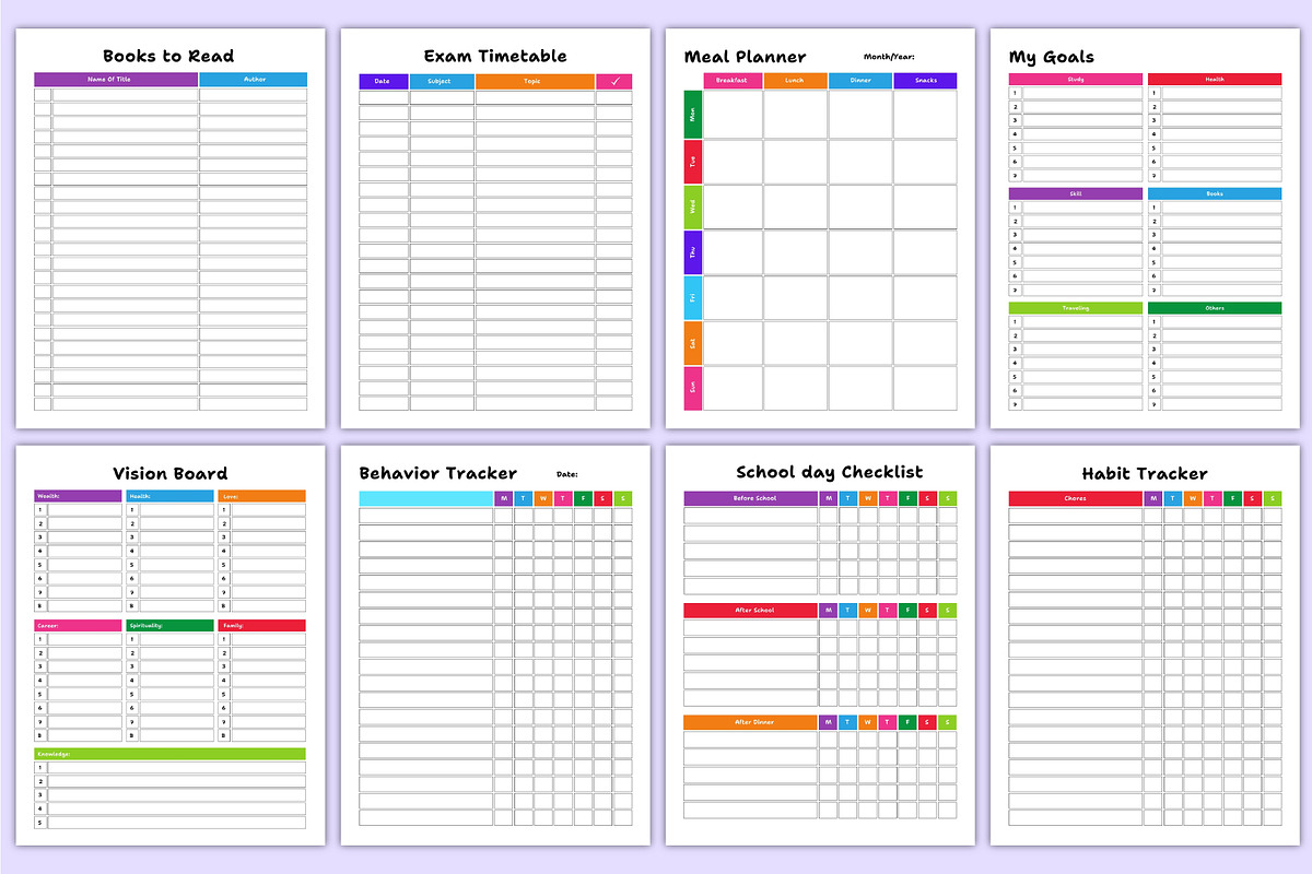 2026 ADHD Workbook For Kids Canva, a Stationery Template by Mustafiz (Photo 8 of 8)