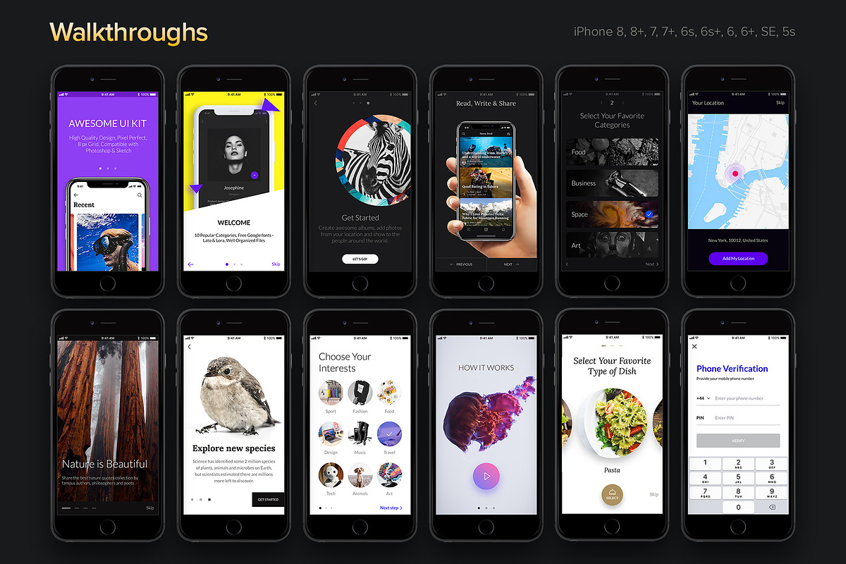 Awesome iOS UI Kit, an UI Kit Template by uibundle.com (Photo 21 of 22)
