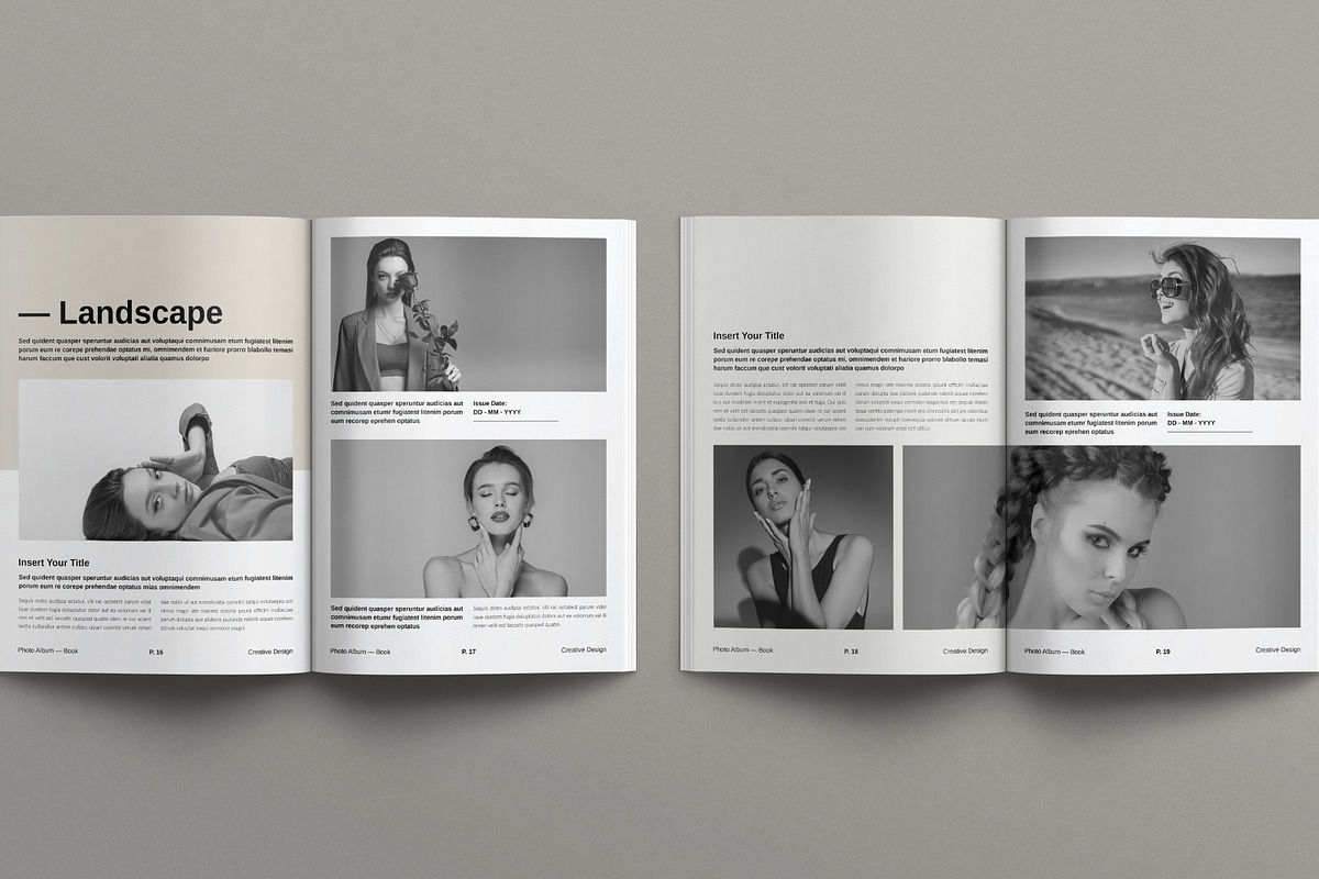 Digital Photo Album Book Template, a Brochure Template by E-Type (Photo 7 of 10)