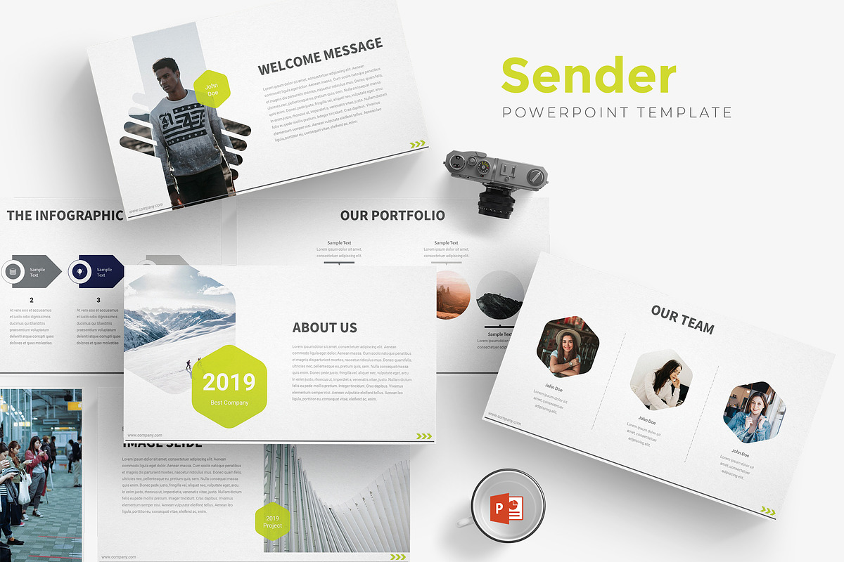 Sender - Powerpoint Templates, a Presentation Template by AQR Studio