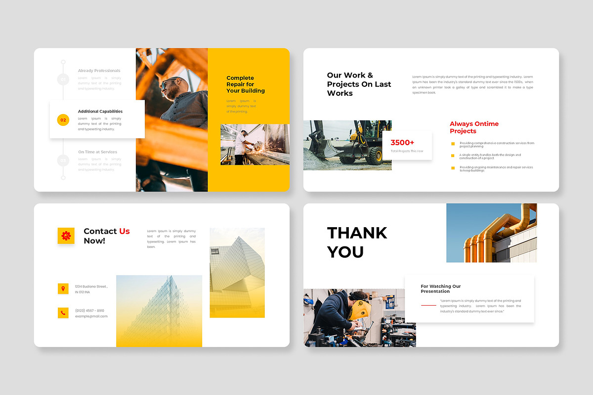 Buidler – Construction PowerPoint, a Presentation Template by Premast (Photo 4 of 4)