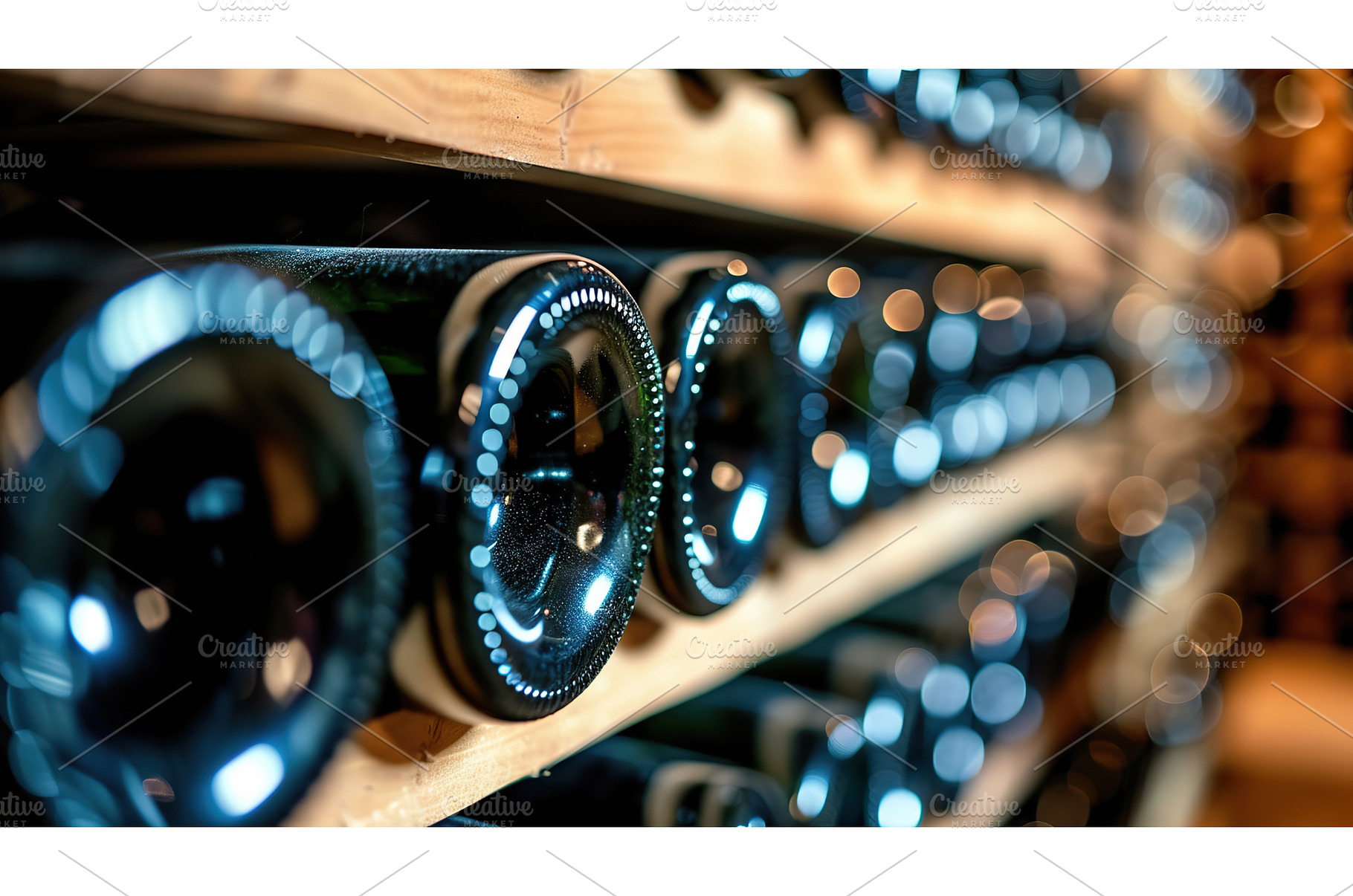 Elegant Wine Cellar Bottle Display, a Food & Drink Photo by Lermont51
