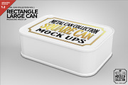 Large Rectangle Tin Packaging Mockup, a Cups & Container Mockup by INCDesign (Thumbnail 1 of 5)