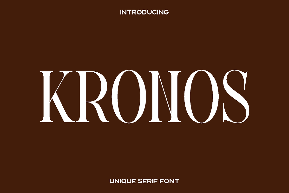 Kronos - Elegant Serif Font, a Serif Font by Luna Shop (Photo 1 of 8)