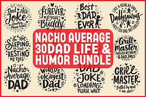 Nacho Average Dad Life & Humor, an Object Graphic by yasushie