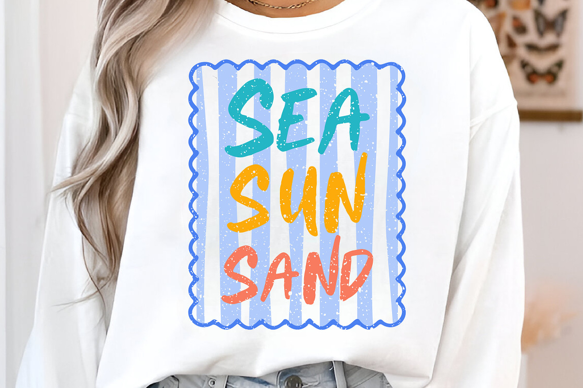 Sea Sun Sand Summer Sublimation, an Illustration by Libby Wishes (Photo 2 of 5)