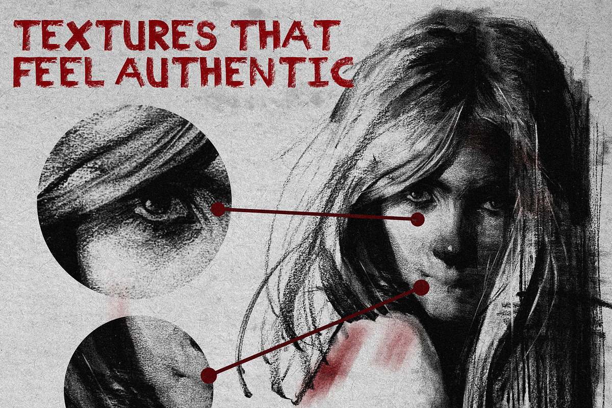 Charcoal Brushes For Procreate, a Brush Add-On by Easy Procreate (Photo 2 of 8)