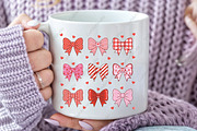Pink Valentine Coquette Bows PNG, an Illustration by CraftArtStudio (Thumbnail 3 of 4)