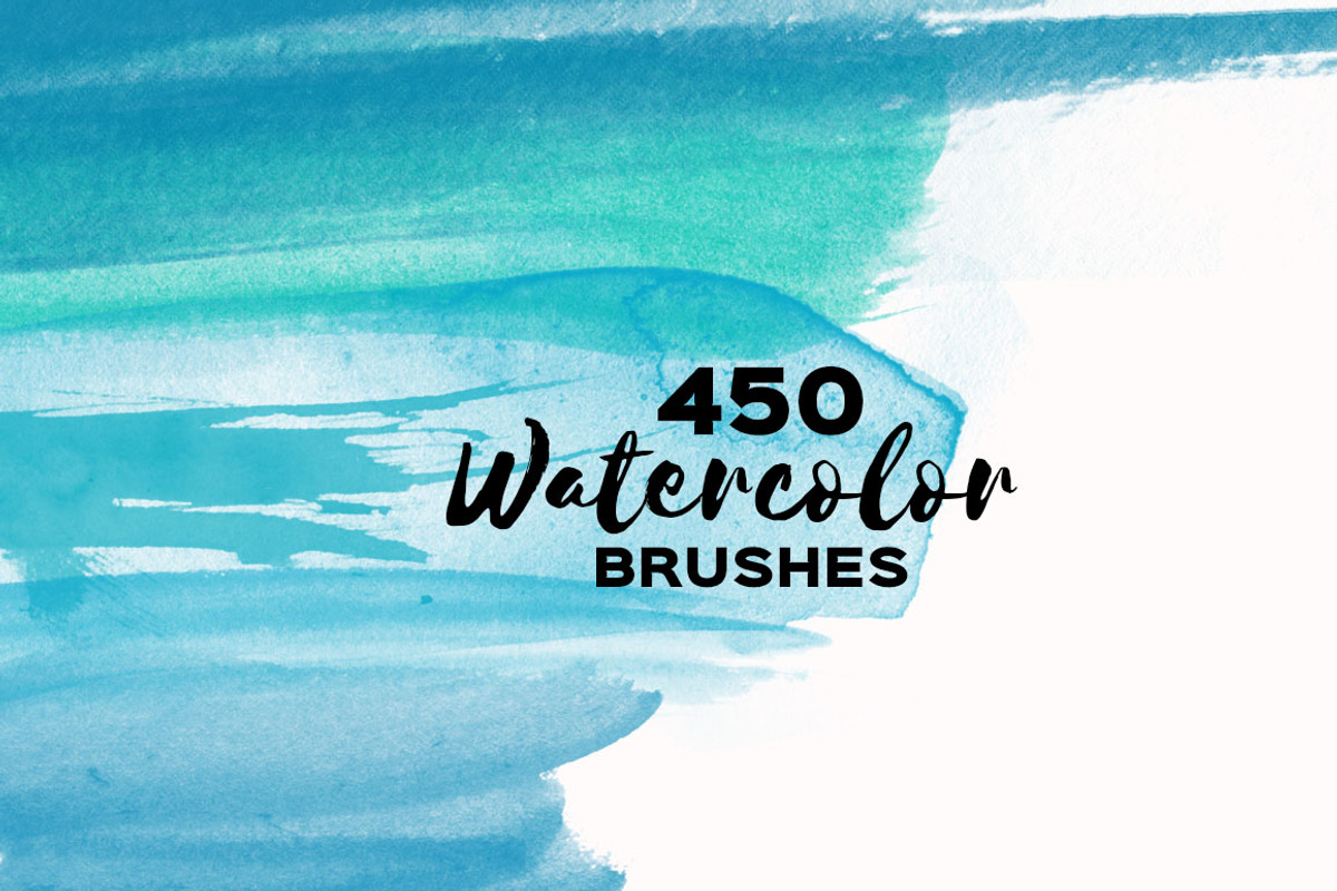 450 Watercolor Brushes. PS Hi-Res, a Brush Add-On by Masherdraws (Photo 5 of 11)