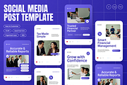 Accounting Service Instagram Post, a Social Media Template by Annora Studio (Thumbnail 1 of 6)
