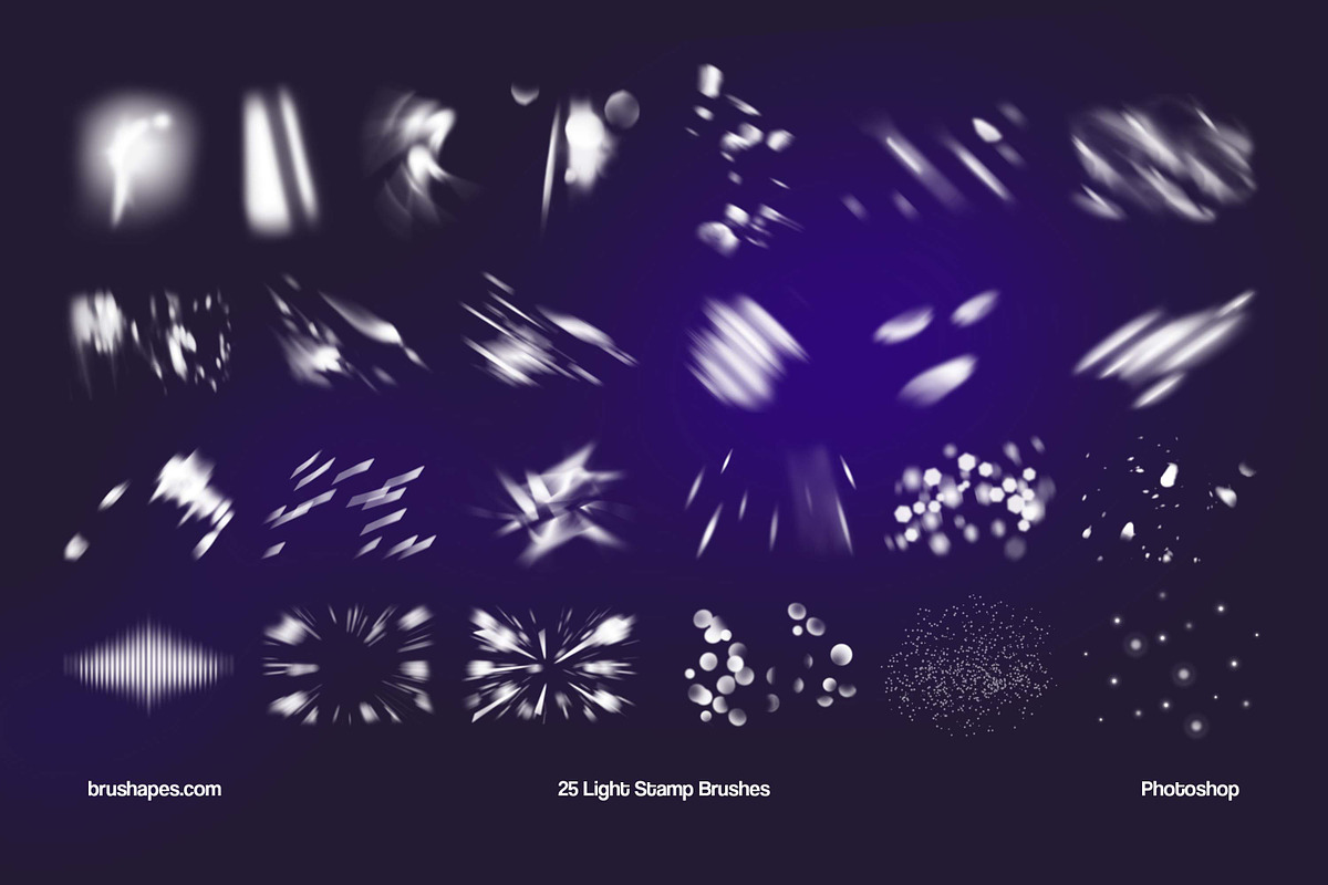 Light and Glow Photoshop Brushes, a Brush Add-On by brushapes.com (Photo 3 of 11)