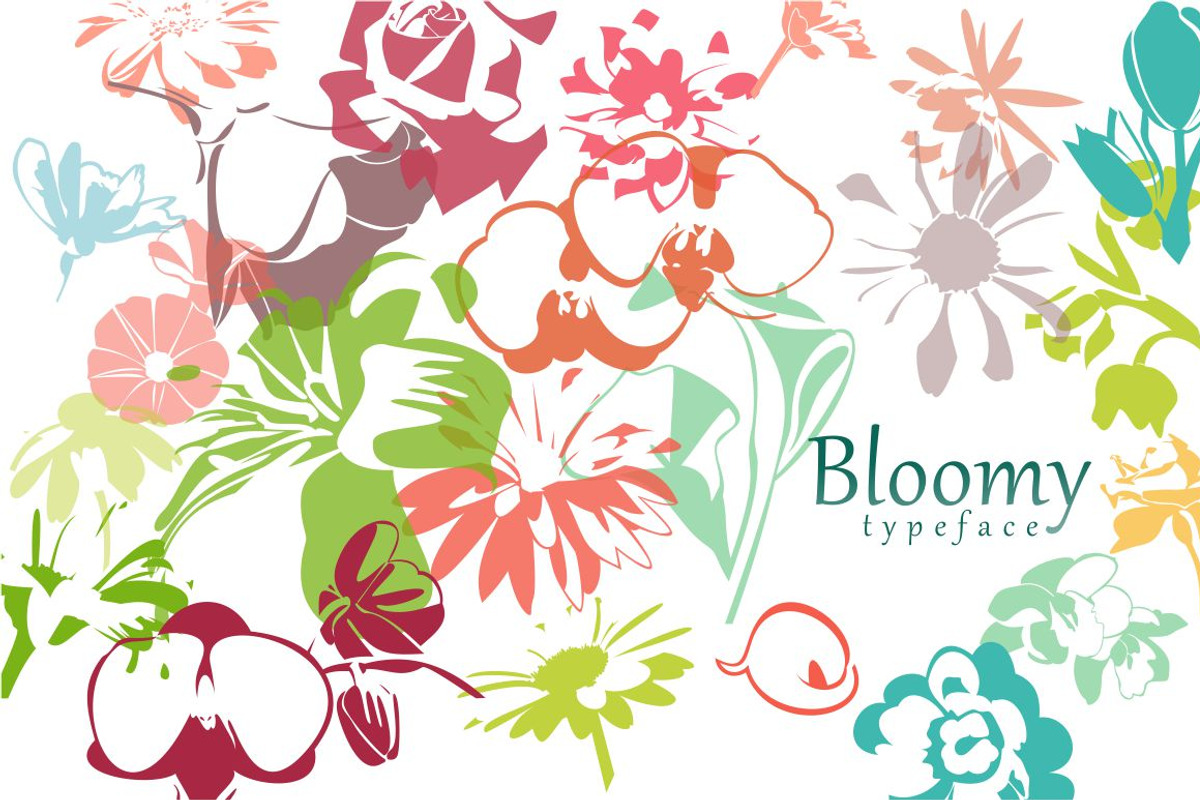 Bloomy typeface