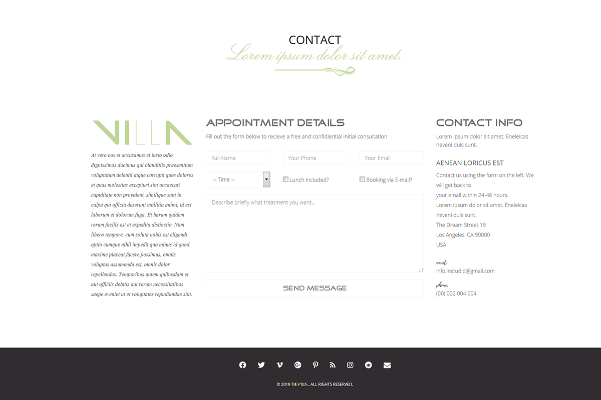 The Villa - Real Estate Landing Page, a Landing Page Template by inSTUDIO43 (Photo 3 of 5)