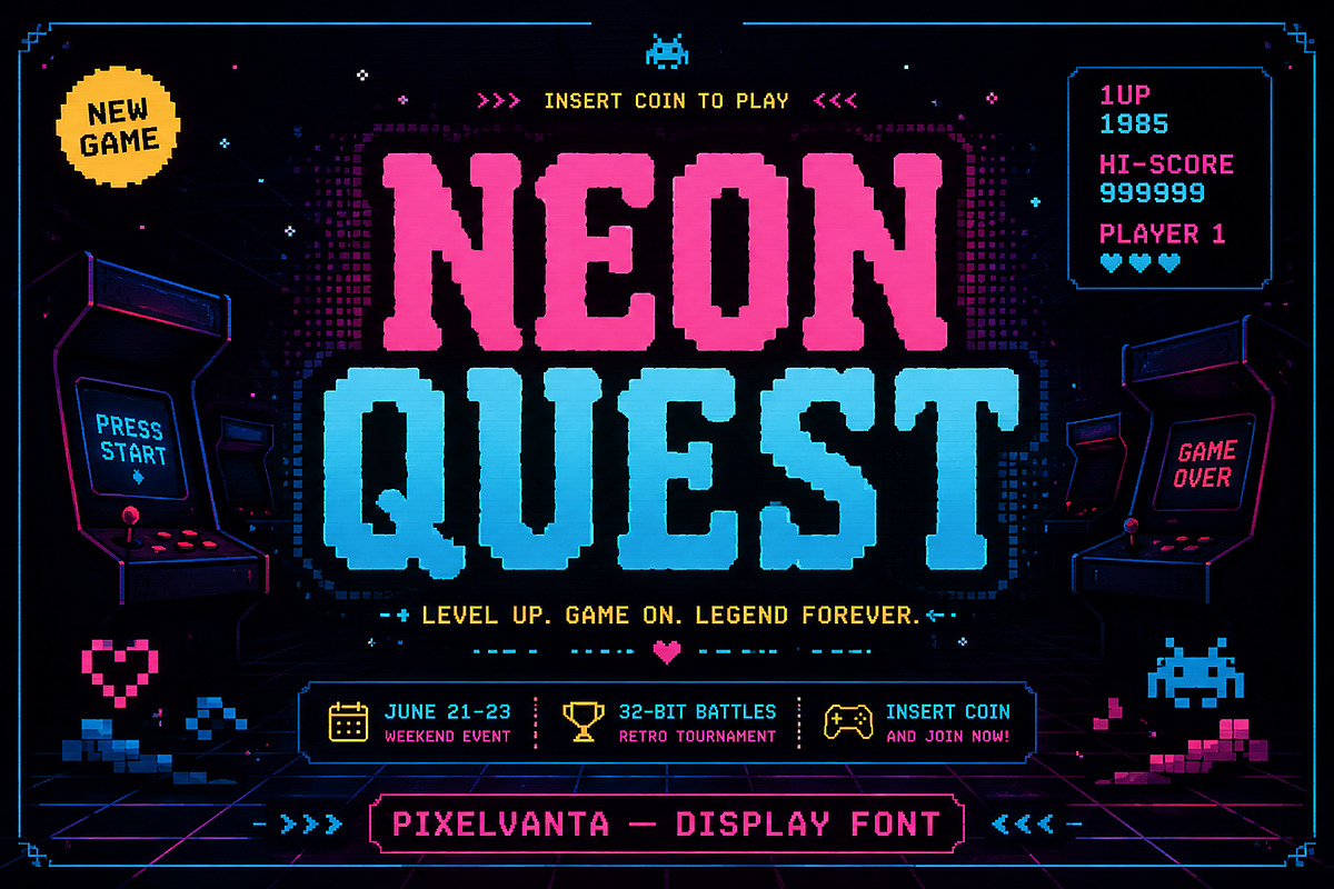 PixelVanta, a Sans Serif Font by Wow Magic (Photo 3 of 3)