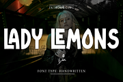 Lady Lemons Handwritten Script Font, a Handwritten Font by Templatiostudio (Thumbnail 1 of 12)
