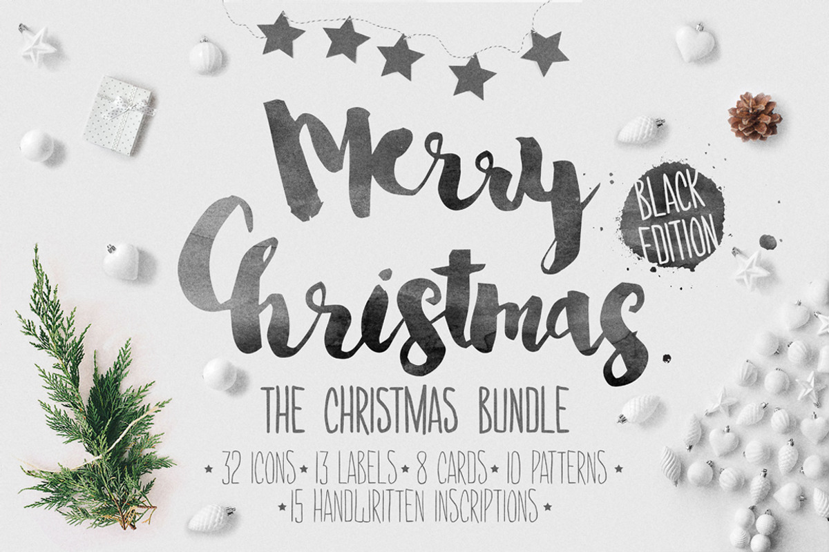 Christmas bundle hand-drawing icons, an Object Graphic by Ruslan Zelensky (Photo 1 of 5)