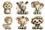 Whimsical Nursery Animals Clipart, an Illustration by Daily.Designs (Thumbnail 8 of 8)
