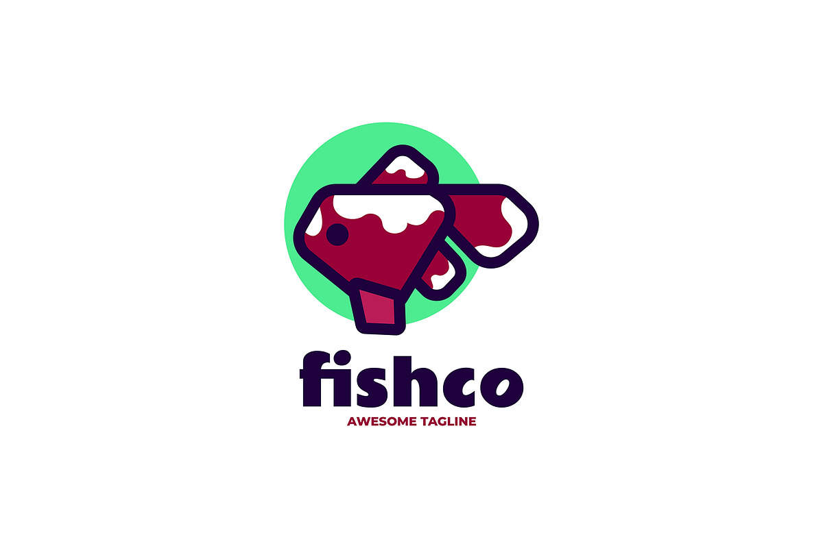 Fish Simple Mascot Logo, a Branding & Logo Template by Artnivora.Std