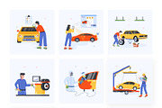Car Service Illustrations, a Transportation Illustration by Vectors Market (Thumbnail 7 of 9)