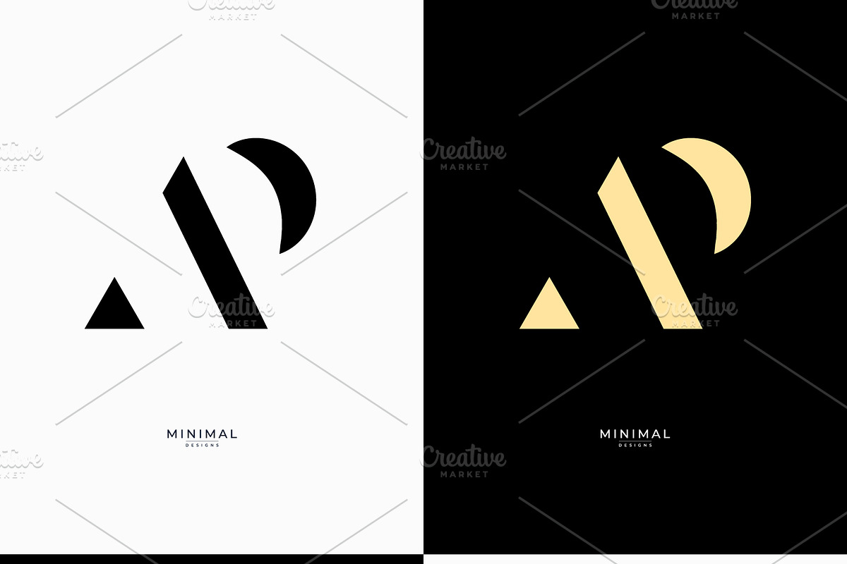 Monogram icon logo AP, a Branding & Logo Template by idesign_4u