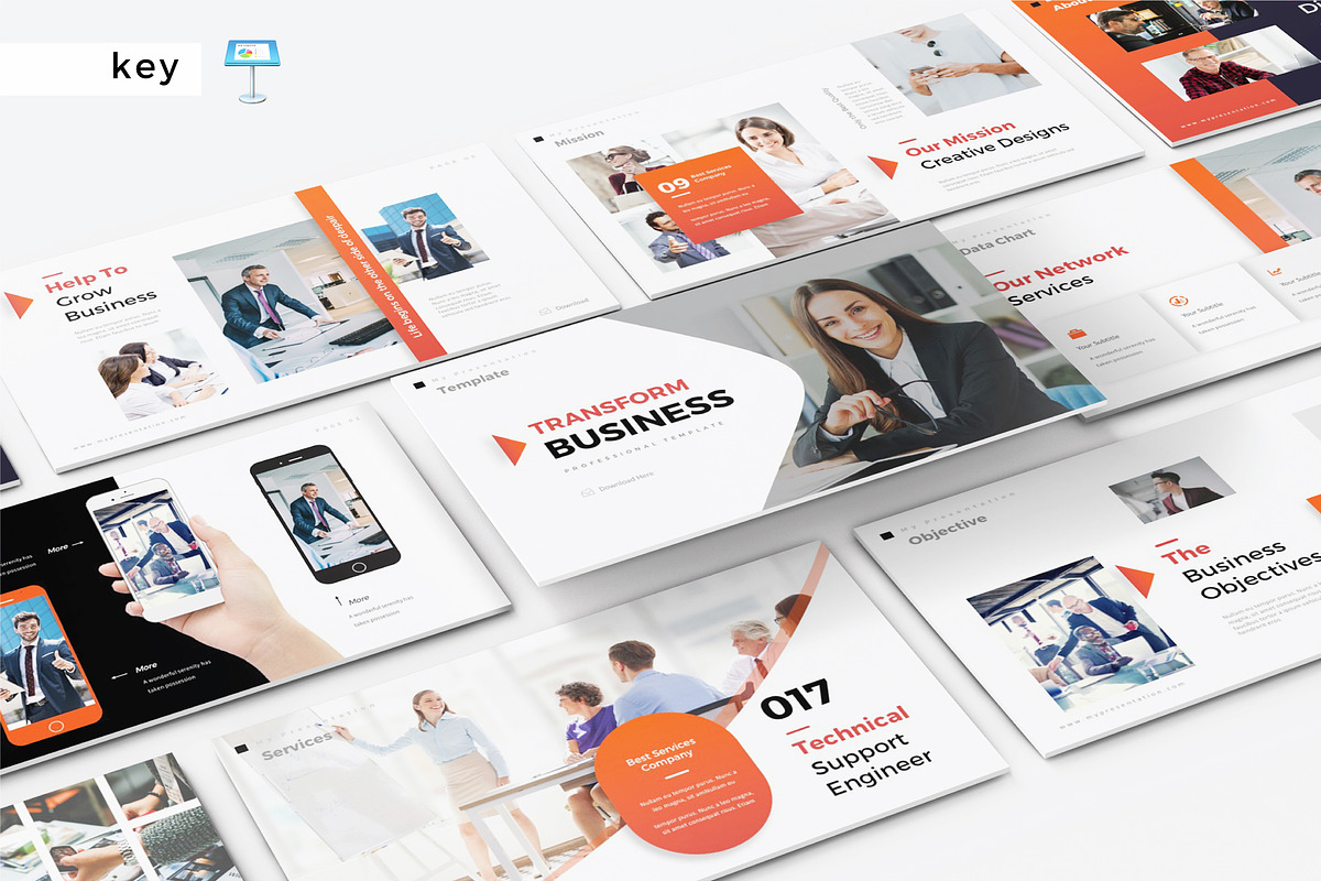 TRANSFORM BUSINESS -Keynote Template, a Presentation Template by Shafura
